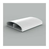 Vezetékcsatorna ívelt műanyag 80mm x 20mm x 2000mm fehér kezeletlen LE KOPOS